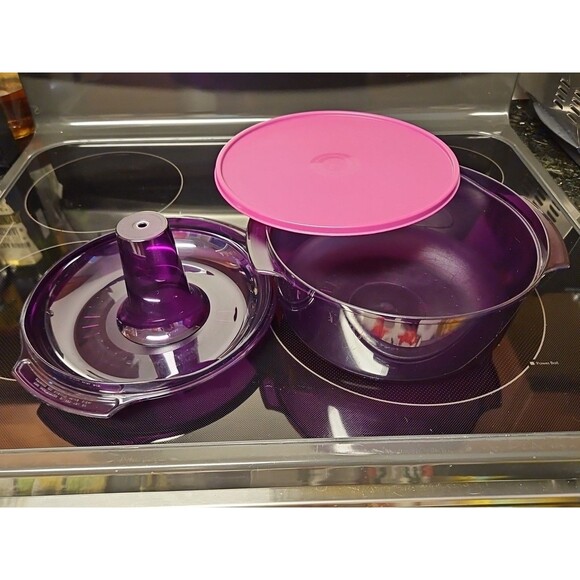 Tupperware Microwave Stack Cooker Starter Set New Purple - Picture 1 of 12